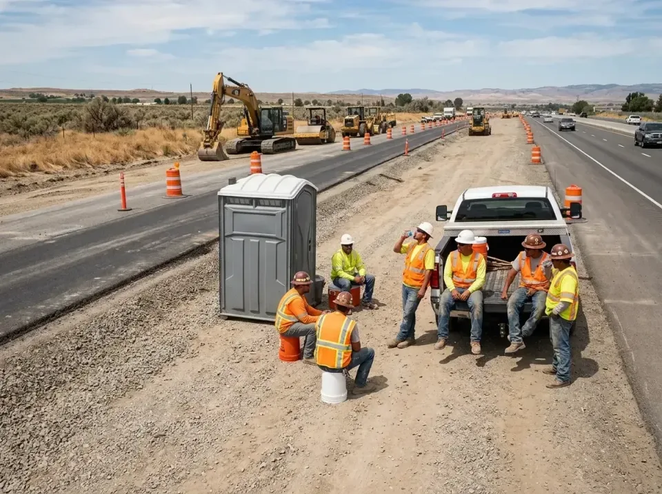 highway-road-construction-crew-007 — frequently asked questions, Porta Potty and Restroom Rentals in Harbor, OR